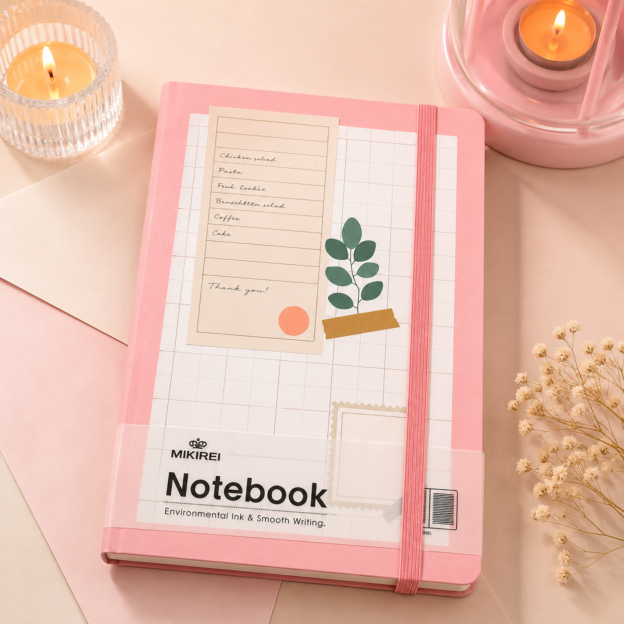 Libreta de Nota Rosada MIKIREI