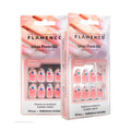Uñas Press On Corazones Pop Glitter Almond