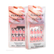 Uñas Press On Corazones Pop Glitter Almond