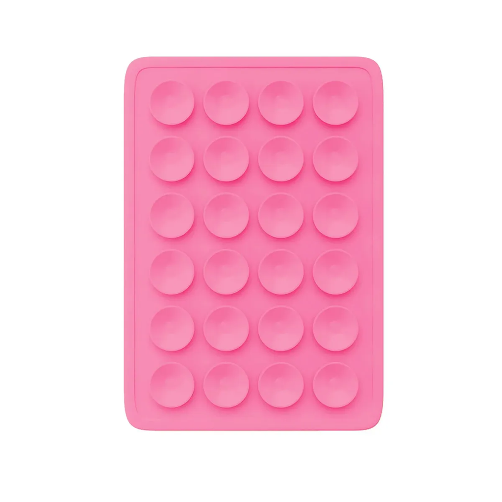 Soporte De Silicona Ventosa Adhesivo Para Carcasa / Celular - Color Rosa