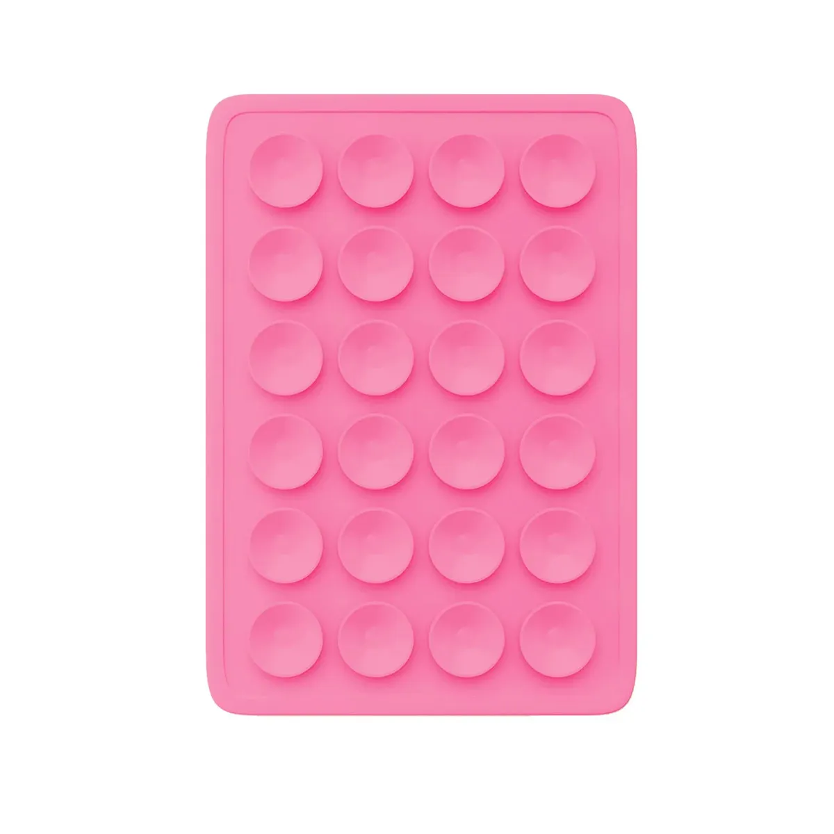 Soporte De Silicona Ventosa Adhesivo Para Carcasa / Celular - Color Rosa