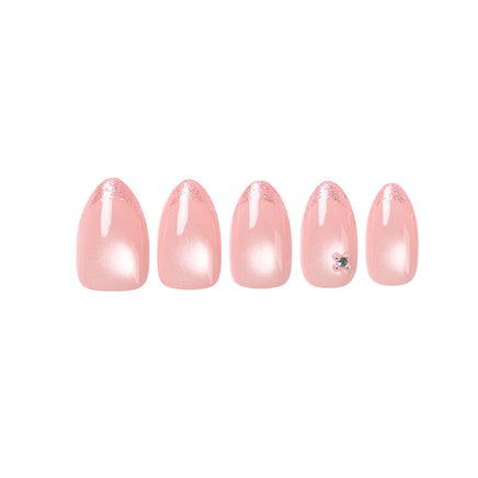 Uñas Press On Francesa Glitter Coquette Almond
