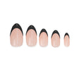 Uñas Press On French Noir Almond