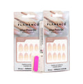 Uñas Press On Pink French Almond