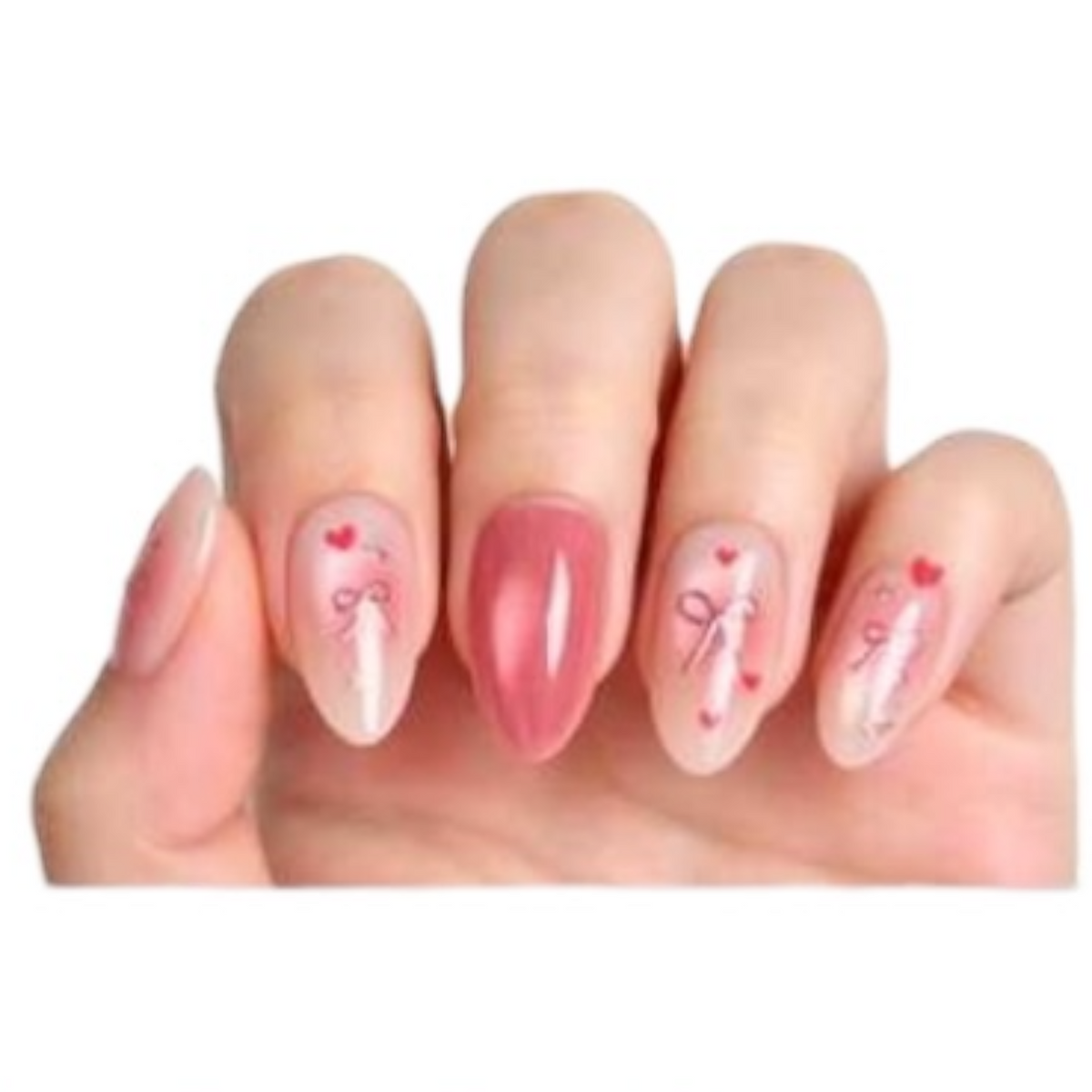 Uñas Press On Almendradas Modelo 118