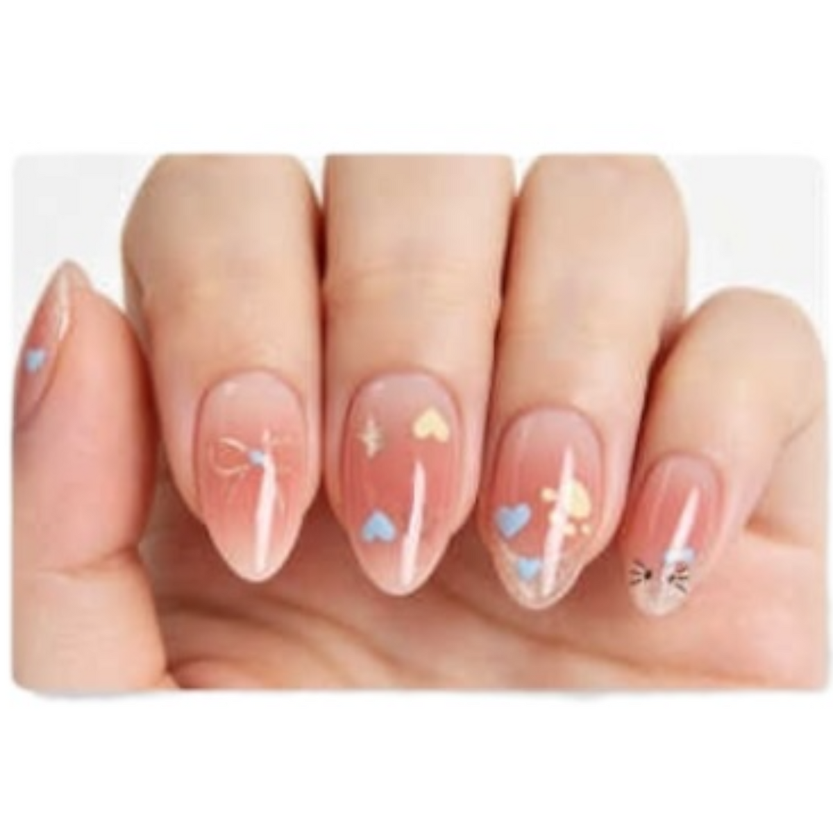 Uñas Press On Almendradas Modelo 123