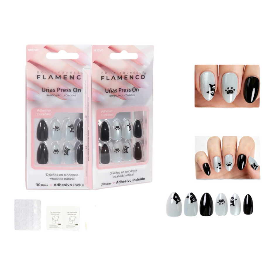 Uñas Press On Almendradas Modelo 126