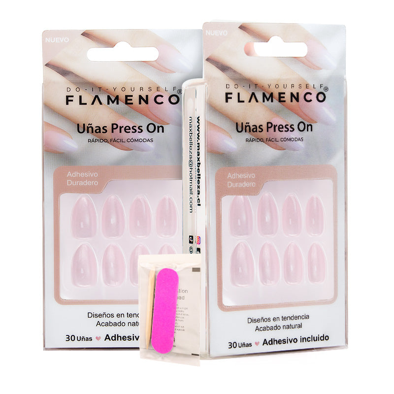 Uñas Press On Milky Glazed Almond