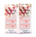 Uñas Press On Cuadradas Leopardo Rosa y Estrella