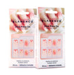 Uñas Press On Cuadradas Leopardo Rosa y Estrella