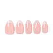 Uñas Press On Pearl French Almond