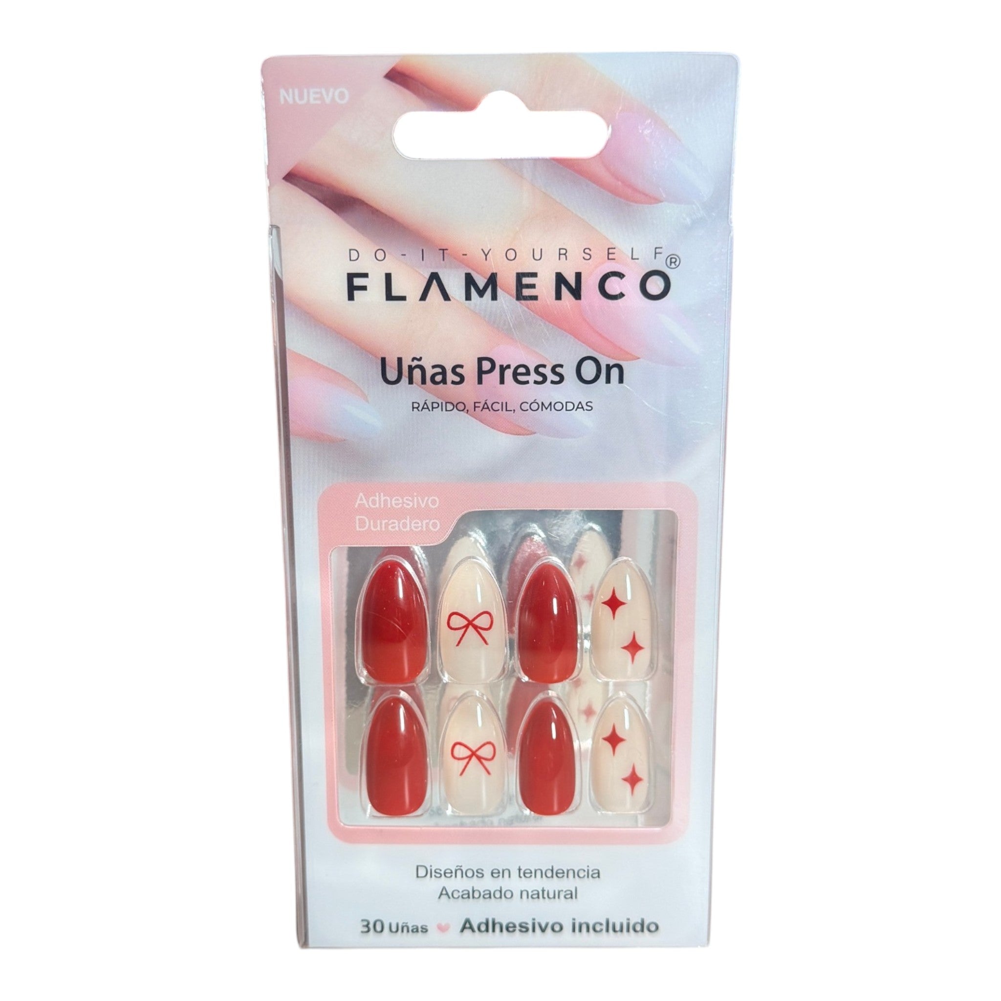 Uñas Press On Red Lady