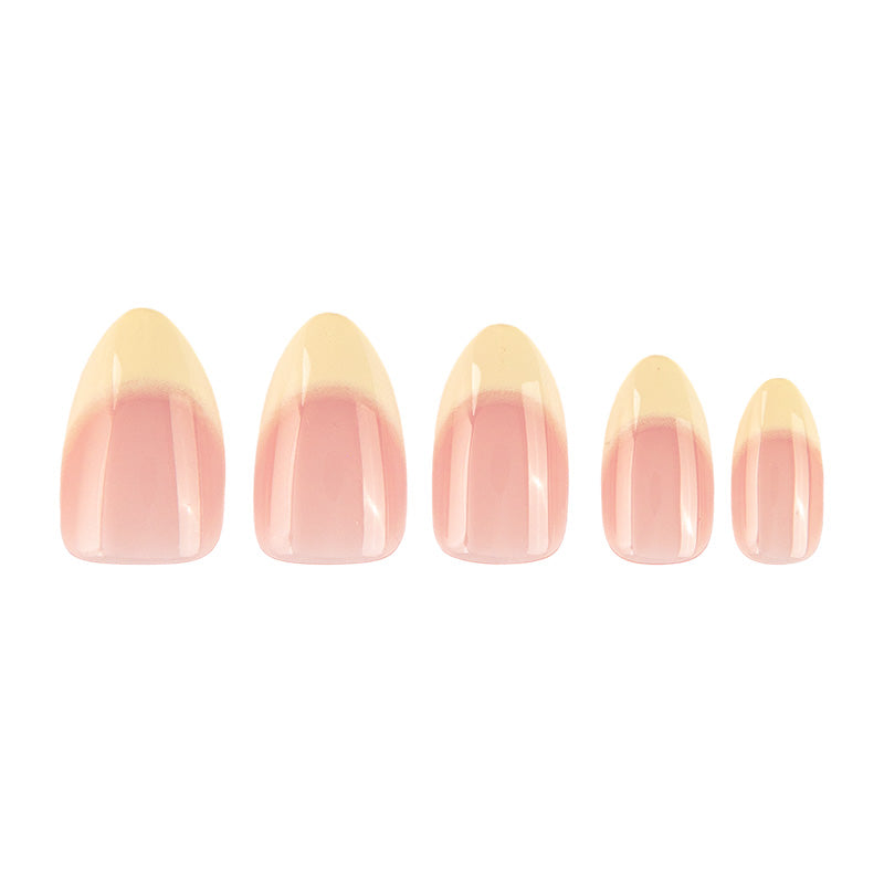 Uñas Press On Vanilla French Almond