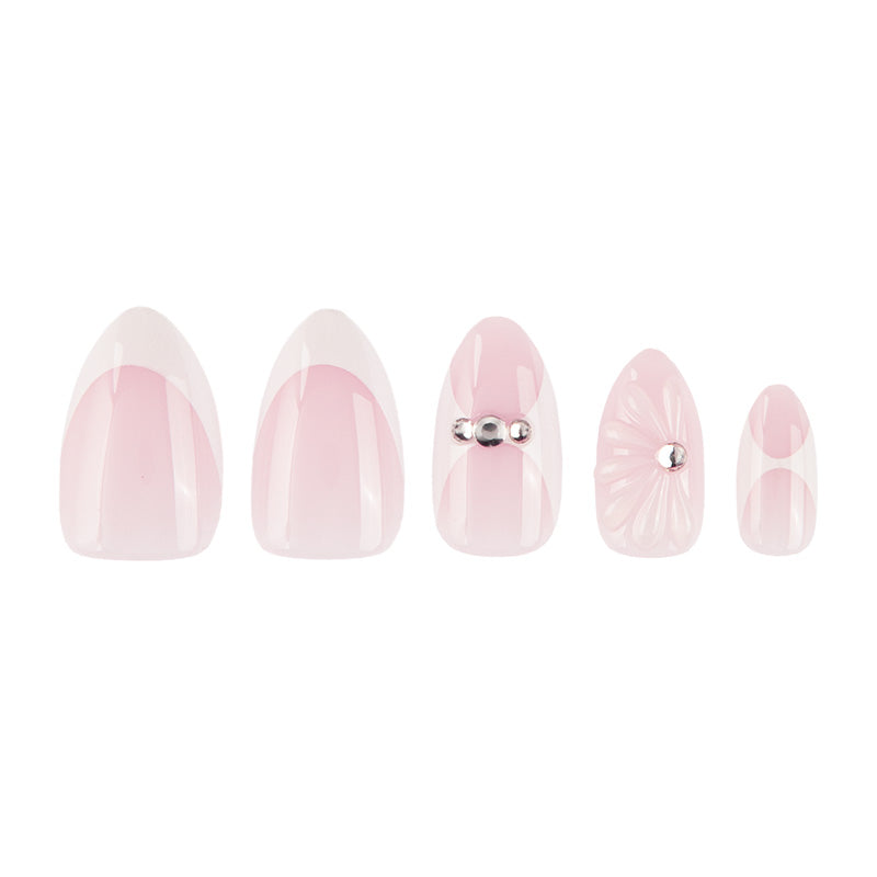 Uñas Press On Blossom Pearl Almond