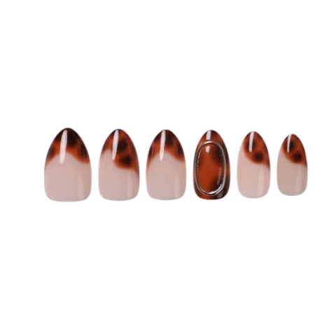 Uñas Press On Almendradas Modelo 98