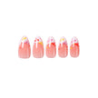 Uñas Press On Almendradas Lazos Coquette Coloridos - segunda imagen