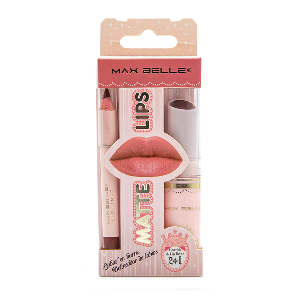 Matte Lips labial en barra y delineador - foto 1