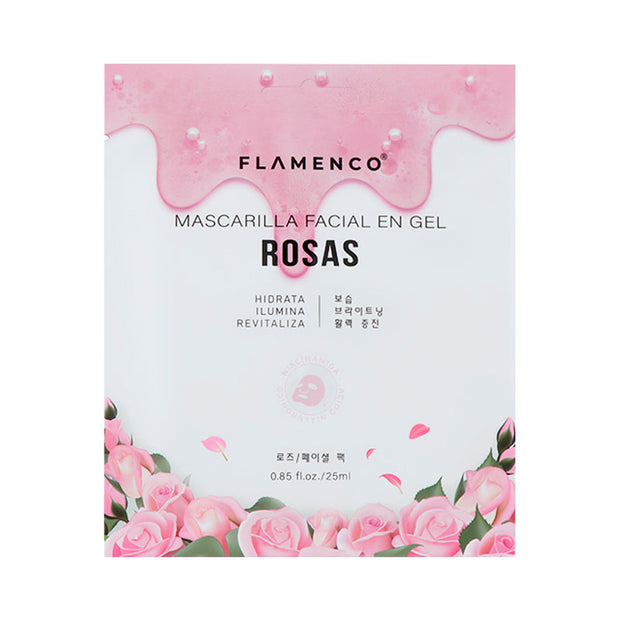 Mascarilla Facial en Gel de Rosas