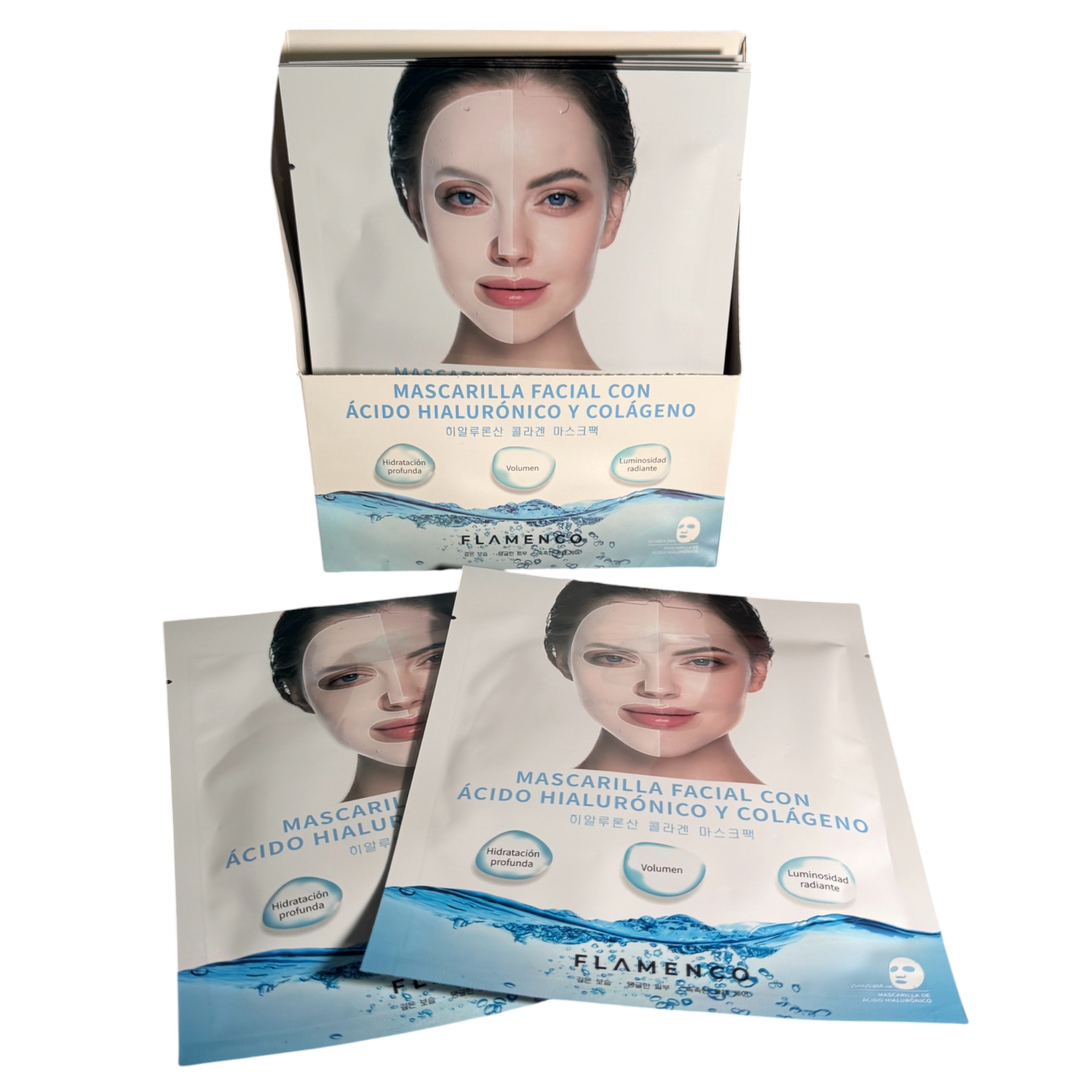 Mascarilla Facial con Acido Hialuronico y Colageno