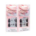 Uñas Press On Almendra Black Cat Kawaii Cat Eye