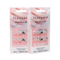 Uñas Press On Almendra Negra Animal Print con Cristales