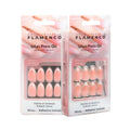 Uñas Press On Almendradas Corta Francesa Aurora French Pearl