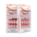 Uñas Press On Almendradas Corta Cat Eye Nude