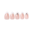 Uñas Press On Almendradas Corta Pink Bow Cat Aesthetic