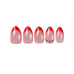 Uñas Press On Almendradas Corta Cat Eye Nude